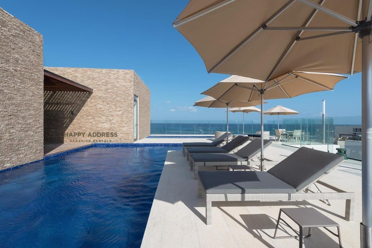 Trendy 1 Bedroom Apartment In Cruz Con Mar Brand New Building Playa del Carmen Luaran gambar
